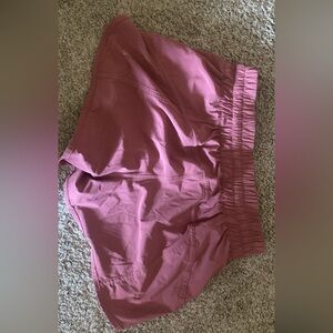 Size 6 pink lulu lemon shorts